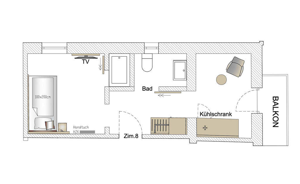Gemütliche Ferienwohnung mit Balkon, voll ausgestatteter Küche und modernem Bad in Reit im Winkl. Pe.